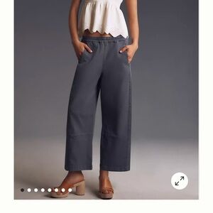 The Izzie Relaxed Pull-On Barrel Pants by Pilcro